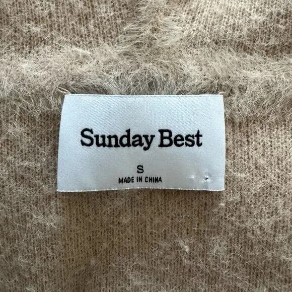 Aritzia Sunday Best Maddox Sweater in Humus Beige Size Small - Picture 10 of 12